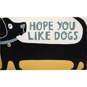 Hope You Like Dogs Entryway Indoor/Outdoor Rug Door Mat NWT